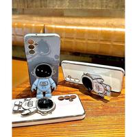 Gambar Casing Hp Samsung A16 4G 5G Soft Case plating Standing Astronot - Purple, Samsung A16 4G dari Floral stores undefined 5 Tokopedia