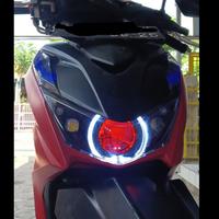 Gambar Headlamp Projie BILED AES Turbo SE BEAT DELUXE / BEAT STREET 2020-2024 Lampu Depan Fullset - Demon Merah dari OTTOPEDIA undefined 4 Tokopedia