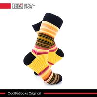 Gambar CoolDeSocks Original | Kaos Kaki Motif - Dense Striped - Orange dari CoolDeSocks undefined 4 Tokopedia