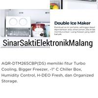 Gambar Kulkas Aqua 2 Pintu AQR DTM 245 CB 185L 185 Liter AQR DTM245CBP / AQRDTM245CBP / AQR-DTM245CBP (DS) Lemari Es 2 Pintu Turbo Cooling Garansi Resmi Malang dari Sinar Sakti Elektronik Malang undefined 4 Tokopedia