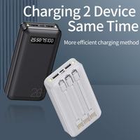 Gambar Tergacor BASIKE Power Bank 20000mAh Dual USB Fast Murah Mini for Iphone Android Terbaik - Hitam 20000mah dari Aqua Glow23 undefined 5 Tokopedia