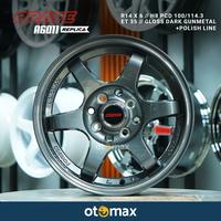 Gambar Velg Mobil Brave A6011 Ring 14 Gloss Dark Gunmetal - Non Tokopedia dari Otomax Store undefined 1 Tokopedia