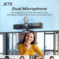 Gambar JETE Webcam 4K UHD for Meeting Streaming W41 , with Mini Tripod , Dual Mic , Privacy Cover - Garansi 2th dari JETE Authorized Shop undefined 3 Tokopedia