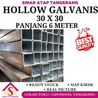 Gambar Besi Hollow Galvanis 30 x 30 tebal 1.1 mm panjang 6 Meter dari sinar atap undefined 1 Tokopedia