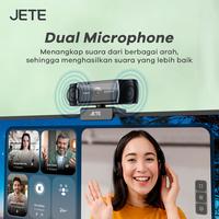 Gambar JETE Webcam 2K QHD for Meeting Streaming W21 , with Mini Tripod , Privacy Cover , Auto Focus - Garansi 2th dari Vertix Gadget Semarang undefined 3 Tokopedia