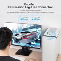 Gambar Vention KDSBO USB Wi-Fi Receiver Dongle Single Dual Band Adapter 2.4G 5Ghz Black dari Metoocel undefined 3 Tokopedia