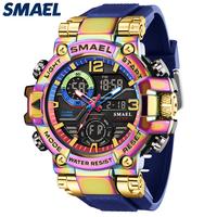 Gambar SMAEL 8110 Jam Tangan Pria Multifungsi Anti Air Pencahayaan Malam Berbahan Stainless Steel - Biru dari SMAEL_INDONESIA undefined 1 Tokopedia