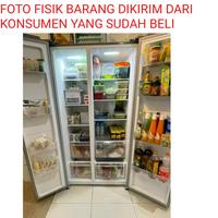 Gambar LEMARI ES KULKAS SIDE BY SIDE GEA G2D-563 SILVER G2D563 INOX dari Bazaar Grosir Elektronik undefined 4 Tokopedia