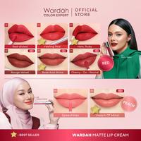 Gambar WARDAH MATTE LIP CREAM INTENSE TAHAN LAMA MATTE FINISH INTENS LUSHLIP LIQUID LIPSTICK CAIR SPF 20 PA++ NON DRY PEWARNA BIBIR CAIR EXCLUSIVE - 01 RED-DICTED dari Toko Obat Palembang Bandung undefined 3 Tokopedia