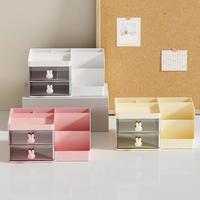 Gambar Tempat Pensil Aesthetic Rak Kotak Laci Meja Kerja Aesthetic Wadah ATK Meja Kantor Estetik Desk Organizer Rak Meja Alat Tulis Kantor dengan Laci Tertutup 2 Susun - Putih dari Folding Sore undefined 4 Tokopedia