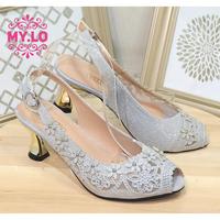 Gambar SEPATU SANDAL HEELS PESTA WANITA SENDAL SELOP KEBAYA WEDDING PENGANTIN WISUDA MEWAH ELEGAN PREMIUM SESERAHAN LAMARAN - SILVER, EU: 40 dari SerbaSerbu HQ undefined 1 Tokopedia