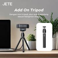 Gambar JETE Webcam 2K QHD for Meeting Streaming W21 , with Mini Tripod , Privacy Cover , Auto Focus - Garansi 2th dari Vertix Gadget Semarang undefined 5 Tokopedia