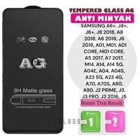 Gambar Tempered Glass SAMSUNG A6+ J4+ J6+ J8 2018 A8 2018 A6 2018 J6 2018 A01 M01 A01 CORE M01 CORE A5 2017 A7 2017 M14 A14 A14 5G A04E A04 A04S A23 5G A23 4G A70 A70S A80 A90 J2 PRIME J3 J3 PRO J3 2016 J5 Anti Gores AG Kaca Matte Full Cover - SAM A6 PLUS dari VELBOS undefined 1 Tokopedia