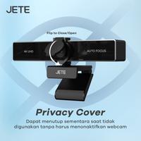 Gambar Webcam 4K UHD for Meeting Streaming JETE W41 , with Mini Tripod , Dual Mic , Privacy Cover - Garansi 2th dari Doran Gadget Authorized Shop undefined 4 Tokopedia