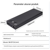 Gambar 8 Slot Kotak Baterai 18650 Powerbank USB Type C - 22.5W fast charging PD/QC3.0 Battery Case Solder free DIY kit - Hitam dari Fawwaz Shop Warehouse undefined 1 Tokopedia