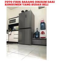 Gambar LEMARI ES KULKAS GEA SIDE BY SIDE G4D 404 G4D-404 SILVER INOX INVERTER dari Bazaar Grosir Elektronik undefined 4 Tokopedia