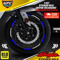 Gambar Cutting Sticker velg Semua Ninja - Aksesoris Motor Stiker Lis Velg Ninja Fi 250,Ninja R,Ninja RR Schotlite Cutting Pelek Roda Ban List Variasi Fosfor Reflektif Nyala GPC-010 - MERAH A dari Aelinnew undefined 3 Tokopedia