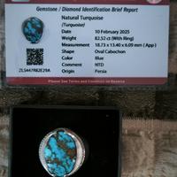 Gambar Original Persian Nayzhabur Turquoise Silver Ring dari RIMBA WANGI undefined 5 Tokopedia