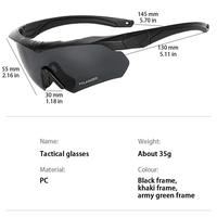 Gambar Men Women Army BALLISTIC 3.0 Protection Military Glasses Paintball Shooting Goggles Tactical MTB Cycling Polarized Sunglasses - Khaki-A dari Allure Couture88 undefined 1 Tokopedia