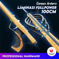 Gambar SPEARGUN PANAH IKAN 100CM LAMINASI SPEK POWER FULL - 3 SET KARET 16MM - TRIGGER REVERSE ROLLER dari Campus Archery Indonesia undefined 1 Tokopedia