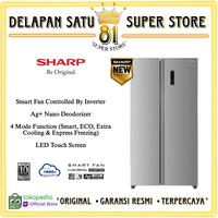 Gambar SHARP SJIS50MASL KULKAS SIDE BY SIDE INVERTER 427L SJ-IS50MA-SL SJIS50MA dari 81 SUPER STORE undefined 1 Tokopedia