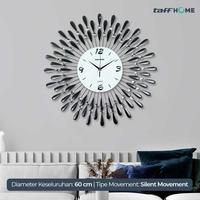 Gambar Clock Jam Tempel Jam Dinding Unik Besar 3D Model Luxury Diamond 60cm - GOLD 2 44CM dari Wann-Store undefined 2 Tokopedia