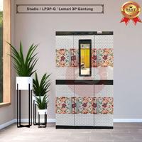Gambar Lemari Plastik 3 Pintu Gantung Rak Cermin Full Kunci - Studio LP3P-G dari Toserba 23 Mks undefined 2 Tokopedia
