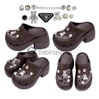 Gambar FABINASHOP Wedges Crocs Siren Clog Wanita Tinggi 10cm Import Viral Kekinian Free Aksesoris Jibbitz Mewah - COFFEE, 35 dari FABINASHOP undefined 1 Tokopedia