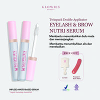 Gambar Glowies Twinpack Serum Bulu Mata Serum Bulu Mata dan Alis Eyelash 4 ml Double Applicator Free Gifts Cermin & Pengukur Bulu Mata Water Based Serum Membantu Menumbuhkan Menguatkan Bulu Mata dan Alis Box Lavender Extract Treatment - Dual Applicator dari Glowies Beauty undefined 1 Tokopedia