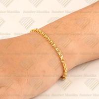 Gambar Gelang Tangan Rante Model Medan Emas 24k - 3 gram dari Sumber Mustika Jewellery undefined 3 Tokopedia