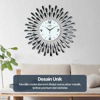 Gambar Clock Jam Tempel Jam Dinding Unik Besar 3D Model Luxury Diamond 60cm - GOLD 2 44CM dari Wann-Store undefined 3 Tokopedia