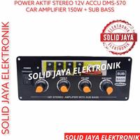 Gambar ADA STOCK !! KIT POWER SPEAKER AKTIF 12V AKI ACCU CAR AMPLIFIER MOBIL 12 VOLT V POWER AMPLI POWER ACTIVE MOBIL STEREO 12V DMS-570 STEREO DMS570 DMS 570 PLUS MP3 BLUETOOTH BT PLATINUM ASLI ORIGINAL - TANPA MP3 dari CV FLECTUK undefined 5 Tokopedia