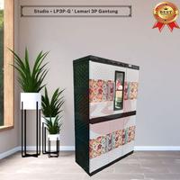 Gambar Lemari Plastik 3 Pintu Gantung Rak Cermin Full Kunci - Studio LP3P-G dari Toserba 23 Mks undefined 4 Tokopedia