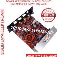 Gambar ADA STOCK !! KIT POWER SPEAKER AKTIF 12V AKI ACCU CAR AMPLIFIER MOBIL 12 VOLT V POWER AMPLI POWER ACTIVE MOBIL STEREO 12V DMS-570 STEREO DMS570 DMS 570 PLUS MP3 BLUETOOTH BT PLATINUM ASLI ORIGINAL - TANPA MP3 dari CV FLECTUK undefined 4 Tokopedia