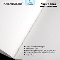 Gambar POTENTATE SKETCHBOOK A4 HARD COVER STITCH BOUND BUKU SKETSA dari Mandastore133 undefined 3 Tokopedia