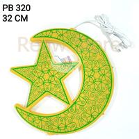 Gambar Gantungan Lampu LED Ketupat Bulan Bintang Plastik Hiasan Dekorasi Selamat Idul Fitri Lebaran Ramadhan - Ketupat dari REAW STORE undefined 2 Tokopedia