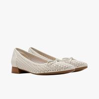 Gambar CLARKS Natalyn Step Original Flatshoes Wanita - Off White Lea - Beige, UK 3 dari Sepatu Tas Branded_NEW undefined 4 Tokopedia