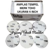 Gambar TOHO AMPLAS BULAT GRIT 60 / 80 / 100 / 120 / AMPLAS TEMPEL 4" - GRIT P80 dari PEJUANG TEKNIK MANDIRI undefined 1 Tokopedia