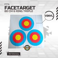 Gambar Target Face Fita 80cm 6 Ring Triple Spot Per 6 Lembar / Print Panahan Gambar Target - Vision Archery dari VISION ARCHERY SHOP undefined 1 Tokopedia