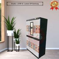 Gambar Lemari Plastik 3 Pintu Gantung Rak Cermin Full Kunci - Studio LP3P-G dari Toserba 23 Mks undefined 5 Tokopedia