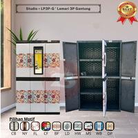 Gambar Lemari Plastik 3 Pintu Gantung Rak Cermin Full Kunci - Studio LP3P-G dari Toserba 23 Mks undefined 1 Tokopedia