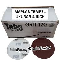 Gambar TOHO AMPLAS BULAT GRIT 60 / 80 / 100 / 120 / AMPLAS TEMPEL 4" - GRIT P80 dari PEJUANG TEKNIK MANDIRI undefined 4 Tokopedia