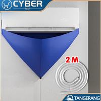 Gambar PLASTIK PEMBERSIH AC RUMAH ANTI BOCOR PLASTIK AC CUCI PVC PEVA COVER CLEANING AC UNIVERSAL UKURAN 0.5 - 2 PK dari azeyyaa undefined 1 Tokopedia