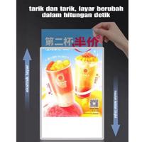 Gambar 60x90 LED SLIM LIGHT BOX | LED DISPLAY MENU | LED CAFE MENU BOARD BRACKET | LED SIGNBOARD |LIGHT BOARD | LED LIGHT BOX | LED DISPLAY SIGN BOARD | LED MENU BOARD / LED BOX /LIGHT BOX /PAPAN MENU/ LAMPU DISPLAY MENU dari CV POTBOND undefined 3 Tokopedia