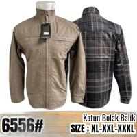 Gambar Jaket pria bolak balik import/jaket DHT bomber katun bolak balik import - Cokelat, XL dari Rizarazy undefined 1 Tokopedia