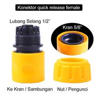 Gambar Quick Conector Selang Air Garden Hose Lock Connector Coupling Hose Joiner 1/2 Inch 5/8 Inch 3/4 Inch 1 Inch Konektor Sambungan Selang Air Taman1/2" 5/8" 3/4” 1” - Joiner 5/8x5/8 dari Bali Aircond undefined 3 Tokopedia
