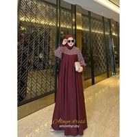Gambar 27gadih gamis produk Amore by ruby terbaru kekinian simple edisi Alaya dress - moca dari Dress Robe undefined 2 Tokopedia