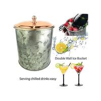 Gambar Ember Es Terisolasi Besi Galvanis Galrose Tutup Rose Gold 2 Liter Stainless Steel Ganda 5,5 X 6 Pendingin Anggur Pedesaan Atau Ember Sampanye. Kado Ulang Tahun Atau Ulang Tahun Besi Ke 6 Yang Unik dari bersamastoore undefined 3 Tokopedia