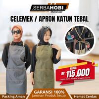 Gambar Celemek / Apron Barista Bahan Katun Tebal Dengan Tali Webbing - Hitam dari Serba Hobi Makassar undefined 1 Tokopedia
