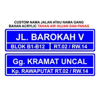 Gambar Plang NAMA JALAN Custom bahan acrylic sangat tahan air - Hijau, 20*10 dari Berkah Akrilik laser cut undefined 2 Tokopedia